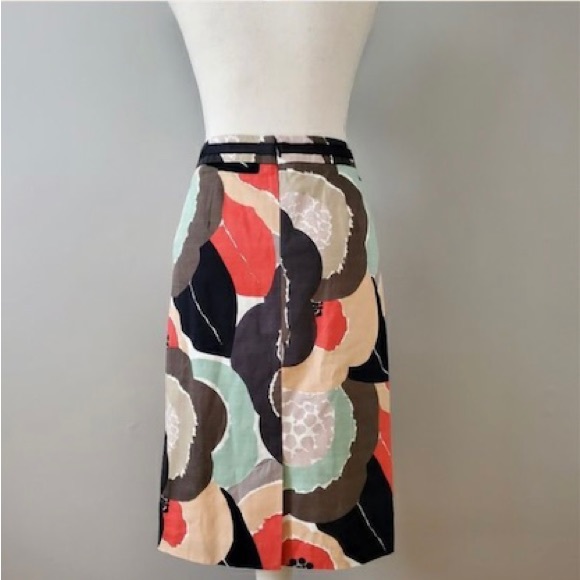 🇬🇧 Boden Greys Painted Poppies pencil skirt 6R - Picture 3 of 11